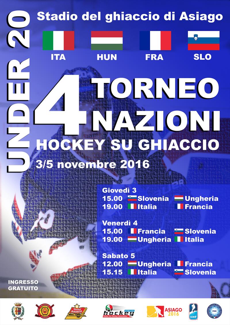 Ad Asiago il Torneo 4 Nazioni Under 20
